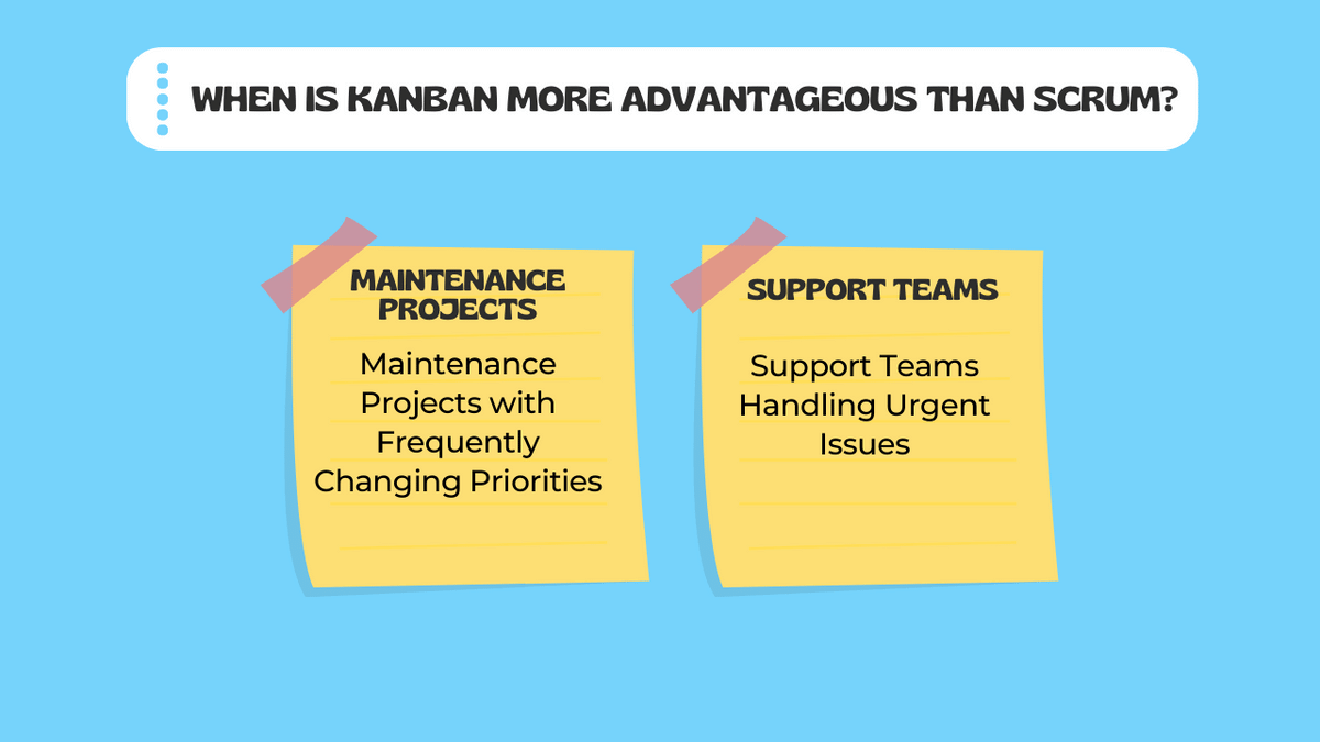 Real-world Scenarios: When is Kanban More Advantageous than Scrum?